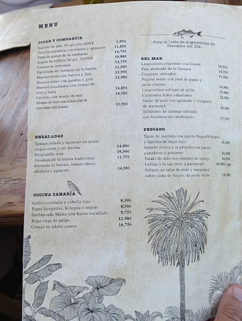 Menu_Madre Del Amor Hermoso_Las Palmas de Gran Canaria_immagine_2