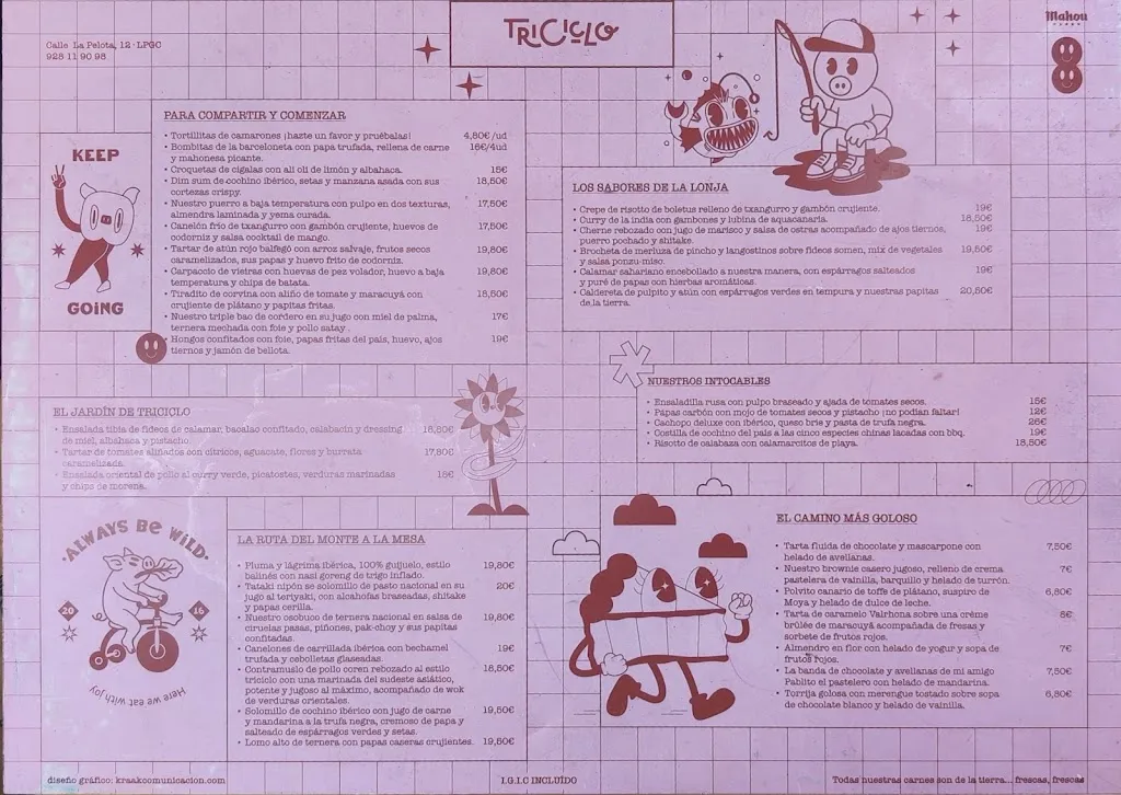 Menu_Triciclo_Las Palmas de Gran Canaria_image_1