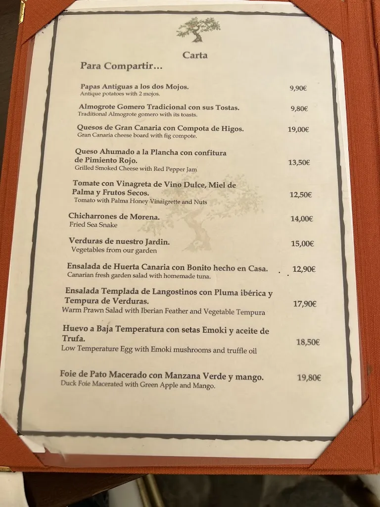 Menu_Casa Montesdeoca Restaurante_Las Palmas de Gran Canaria_immagine_1