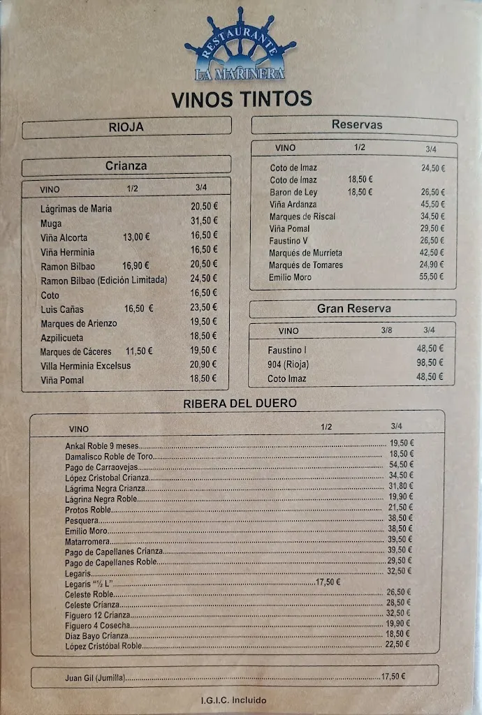 Menu_Restaurante La Marinera_Las Palmas de Gran Canaria_image_2