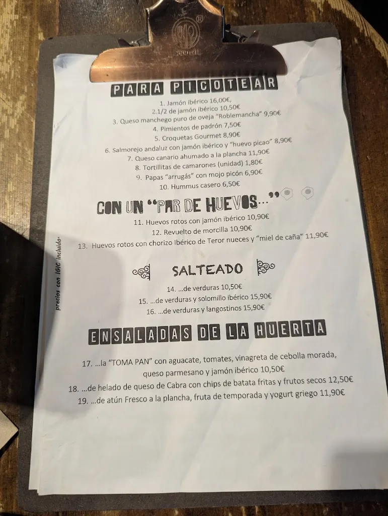 Menu_Toma pan y moja_Las Palmas de Gran Canaria_image_1