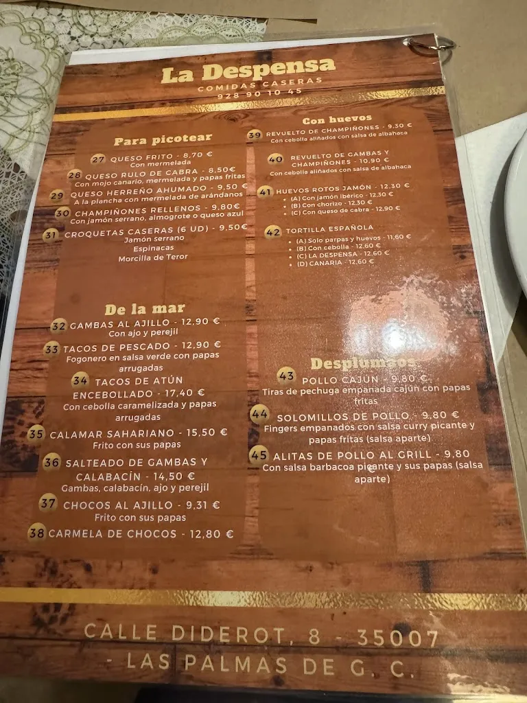 Menu_La Despensa de Diderot_Las Palmas de Gran Canaria_image_1