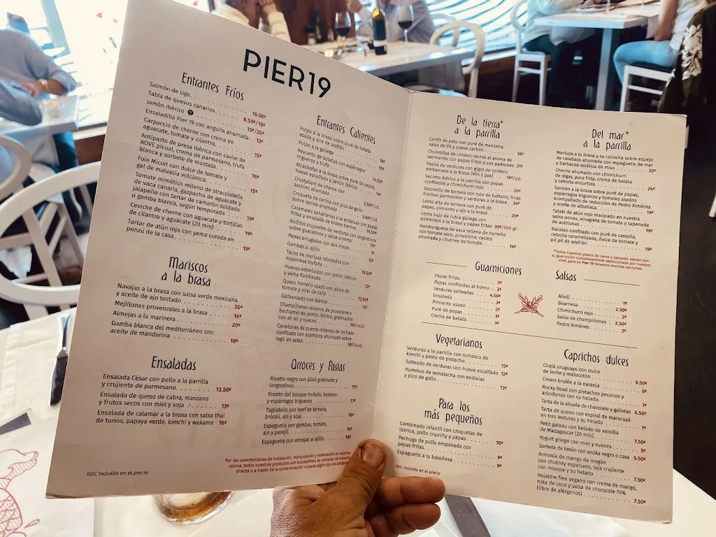 Menu_Pier 19_Las Palmas de Gran Canaria_image_3