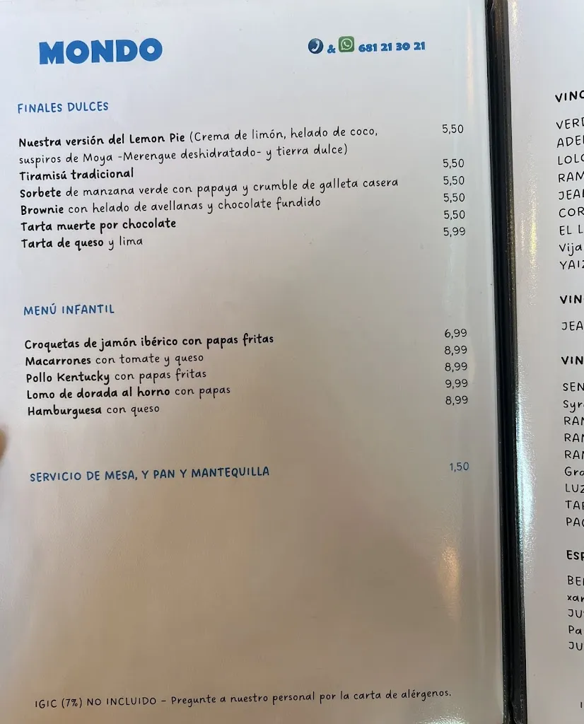 Menu_Restaurante Mondo_Las Palmas de Gran Canaria_image_3