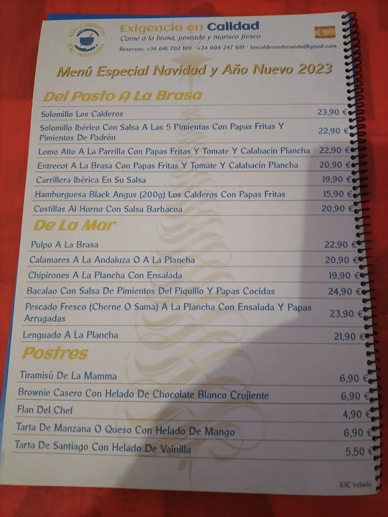 Menu_Los Calderos De Nando_Las Palmas de Gran Canaria_image_2