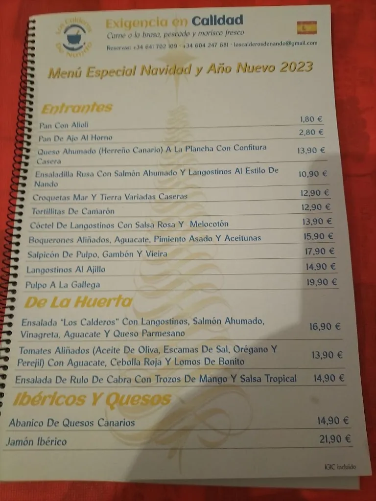 Menu_Los Calderos De Nando_Las Palmas de Gran Canaria_image_3