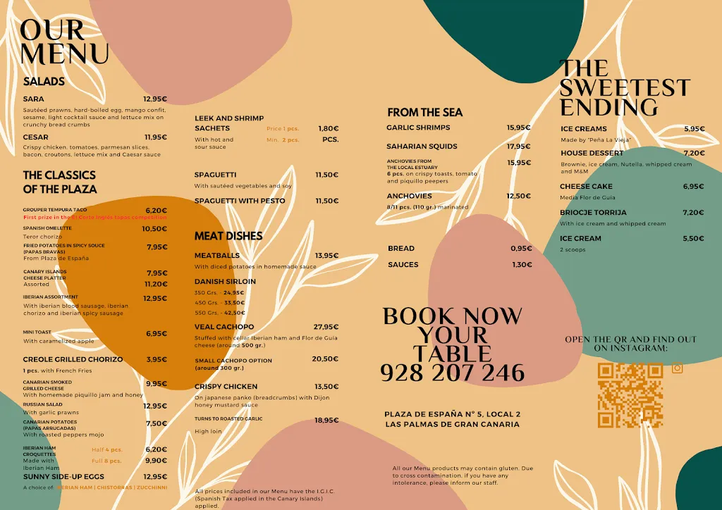 La Tasquita D'Ivan Plaza de España restaurant in Las Palmas de Gran Canaria