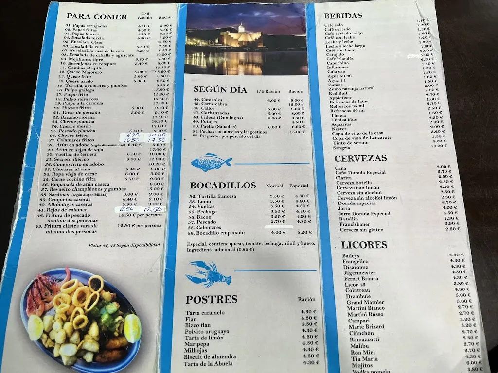 Menu_Restaurante El Dorado Las Canteras_Las Palmas de Gran Canaria_immagine_1