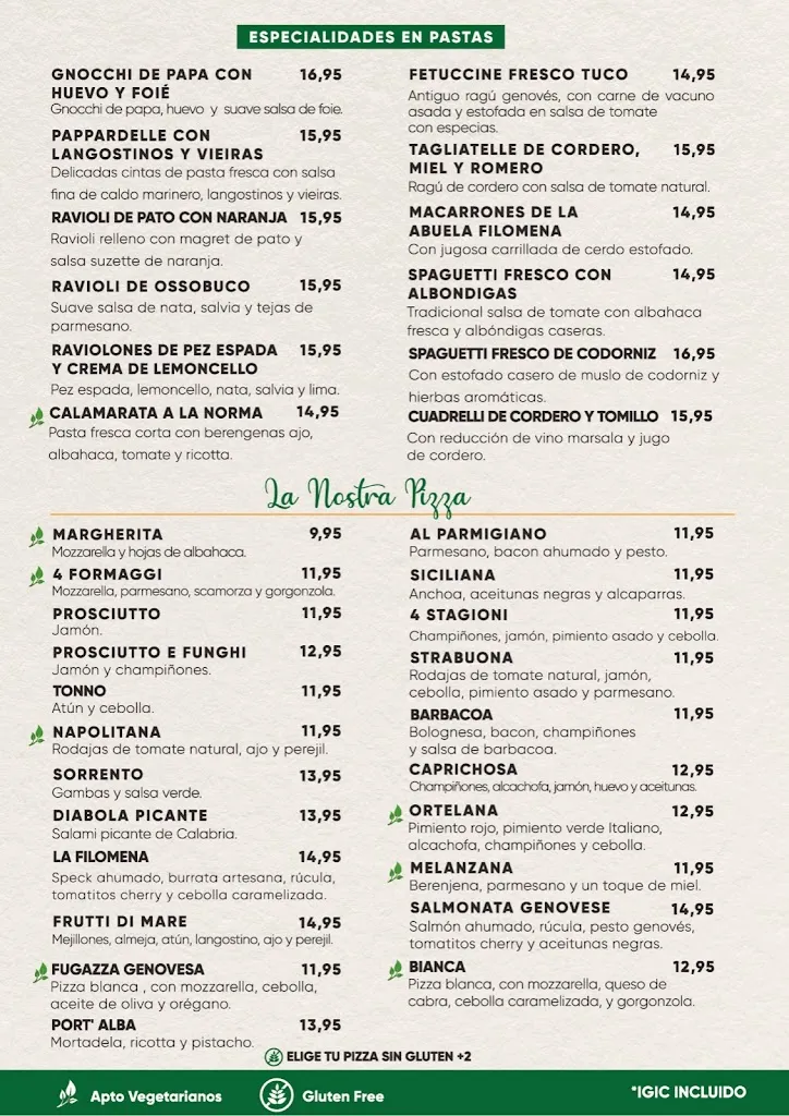 Menu_Restaurante La Filomena mesa y lopez_Las Palmas de Gran Canaria_image_2