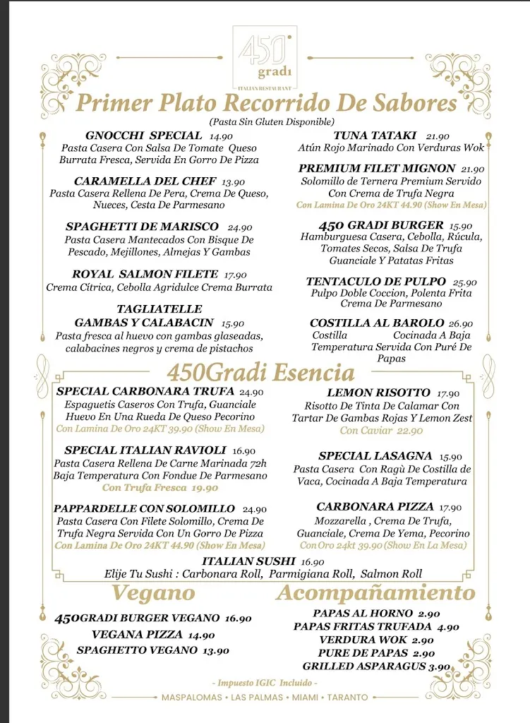 Menu_450Gradi Gran Canaria 🇮🇨 Las Palmas_Las Palmas de Gran Canaria_image_2