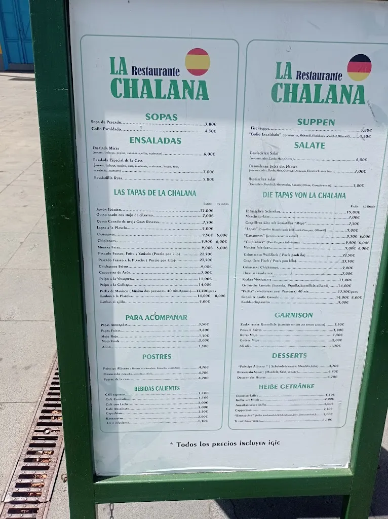 Menu_La Chalana by Rincon del Enano La Palma_Santa Cruz de La Palma_image_1