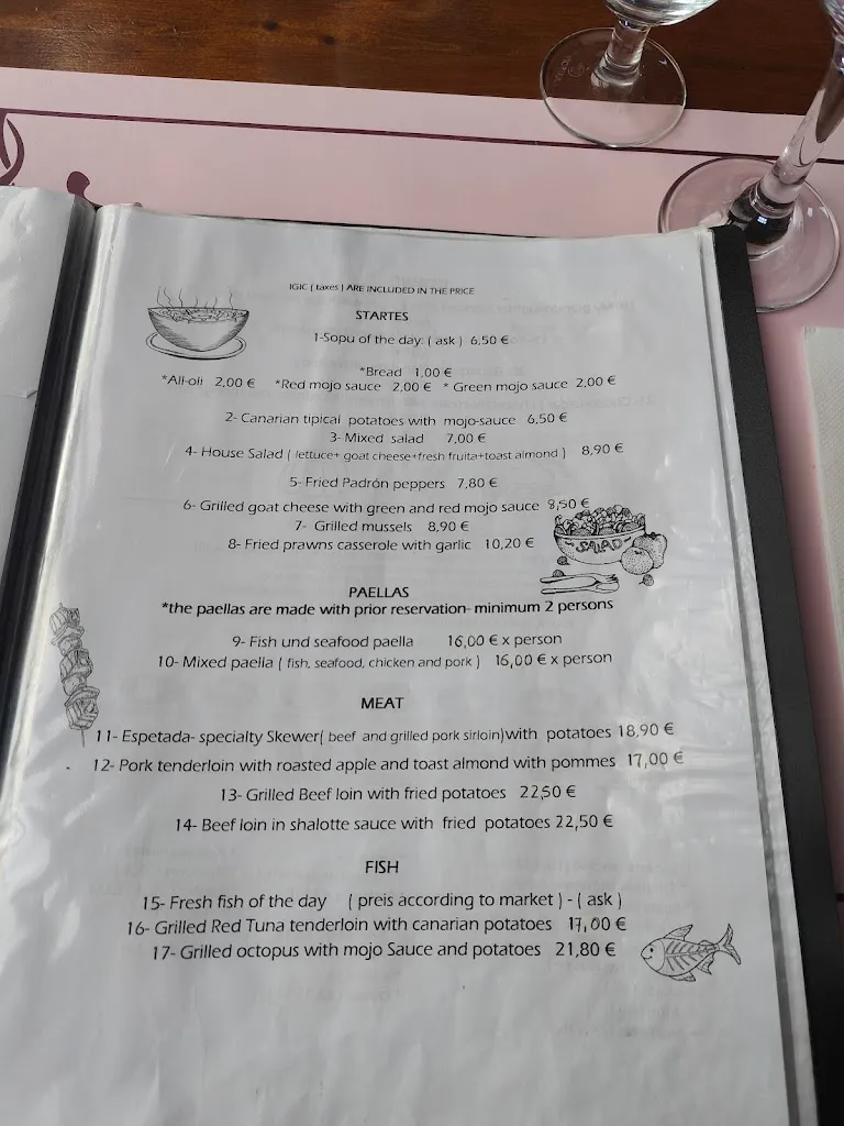 Menü_Restaurant El Lagar_Santa Cruz de La Palma_Bild_1