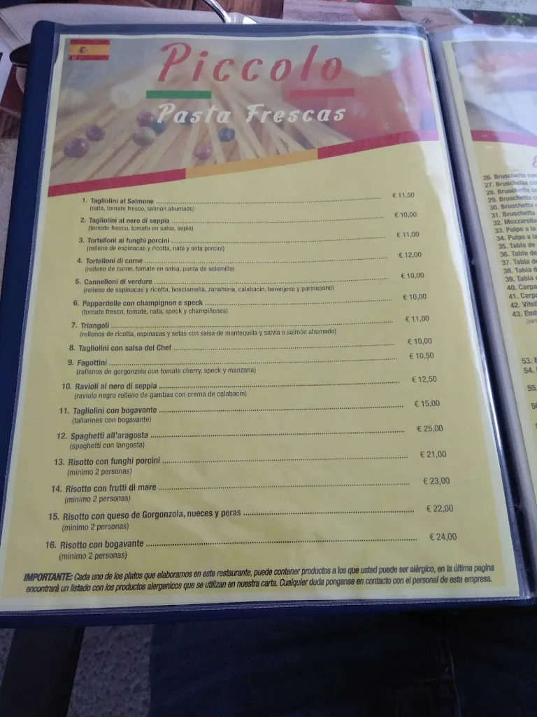 Menu_Piccolo - Pizza & Pasta Restaurant_Santa Cruz de La Palma_image_2