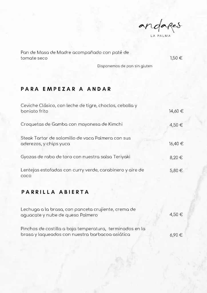 Menu_Andares La Palma_Santa Cruz de La Palma_image_3