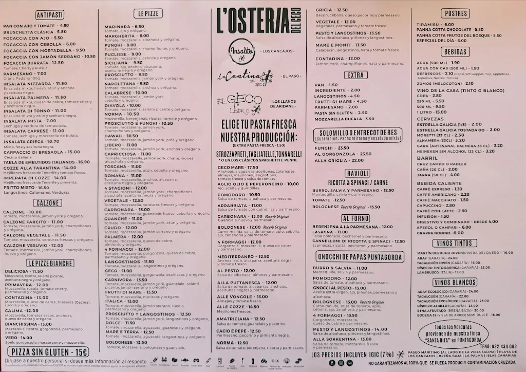 Menu_L'Osteria del Geco_Santa Cruz de La Palma_image_2