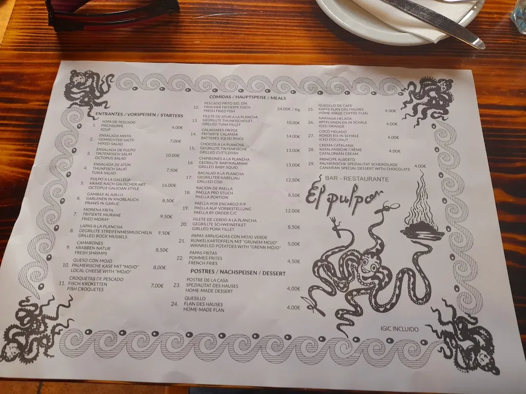 Menu_Restaurante El Pulpo_Santa Cruz de La Palma_image_3