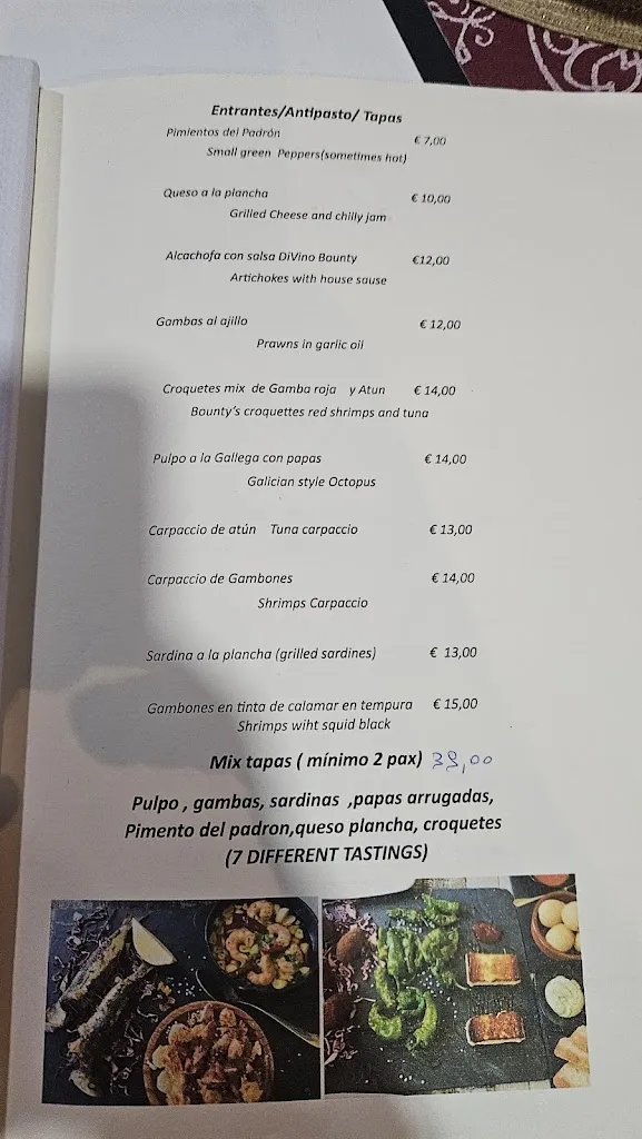 Menu_DiVino Bounty_Puerto del Rosario_image_1