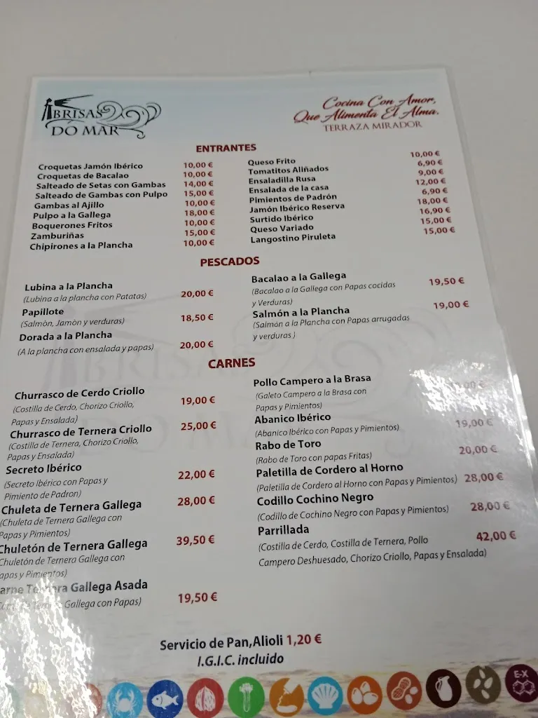 Menu_Restaurante Brisas do Mar_Puerto del Rosario_immagine_2