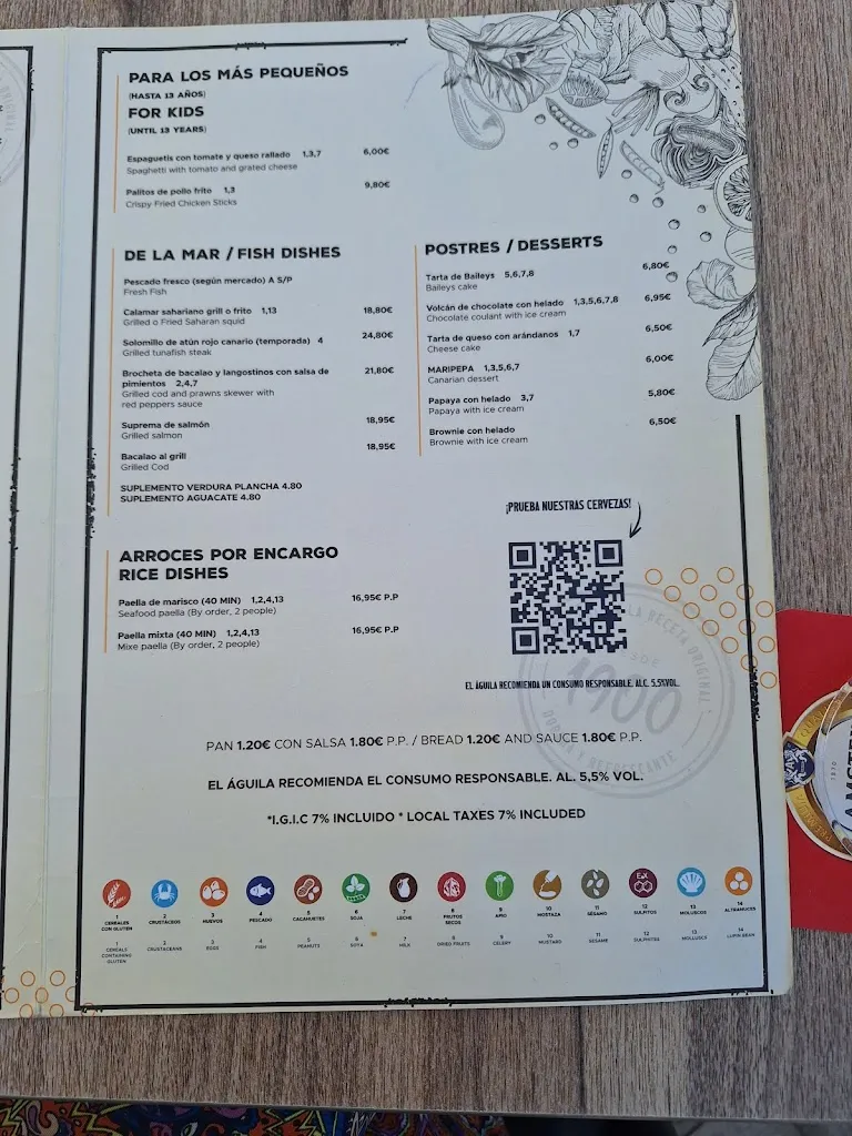 Menu_Restaurante Terraza Playa Chica_Puerto del Rosario_image_2