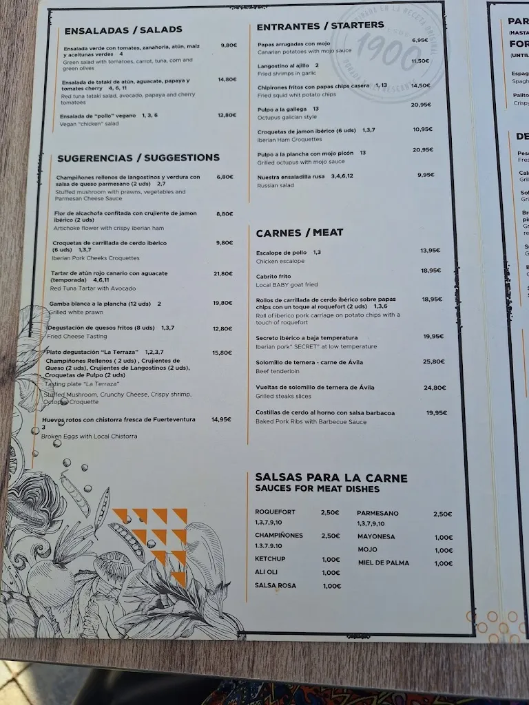 Menu_Restaurante Terraza Playa Chica_Puerto del Rosario_image_3