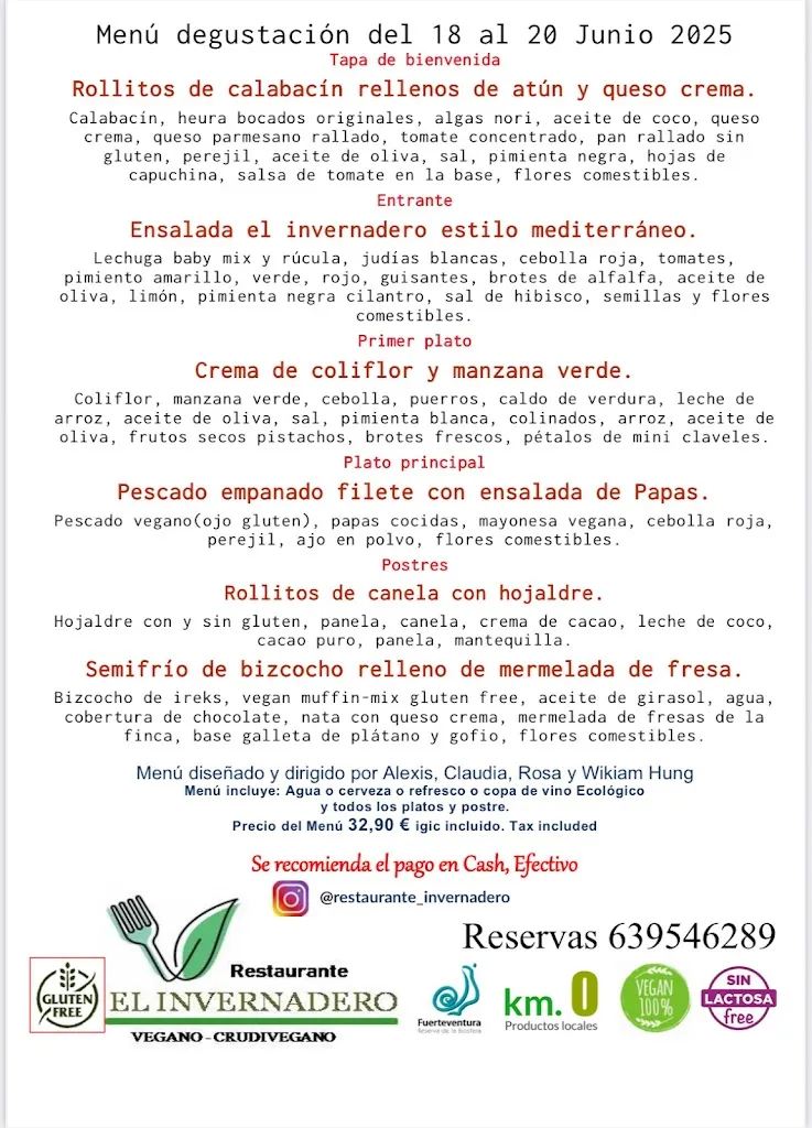 Menü_El Invernadero Restaurante_Puerto del Rosario_Bild_3