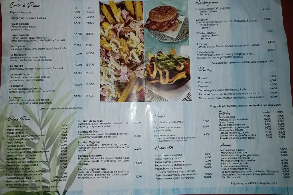 Menu_La Saranda_Puerto del Rosario_image_1