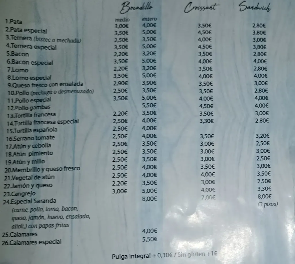 Menu_La Saranda_Puerto del Rosario_image_2