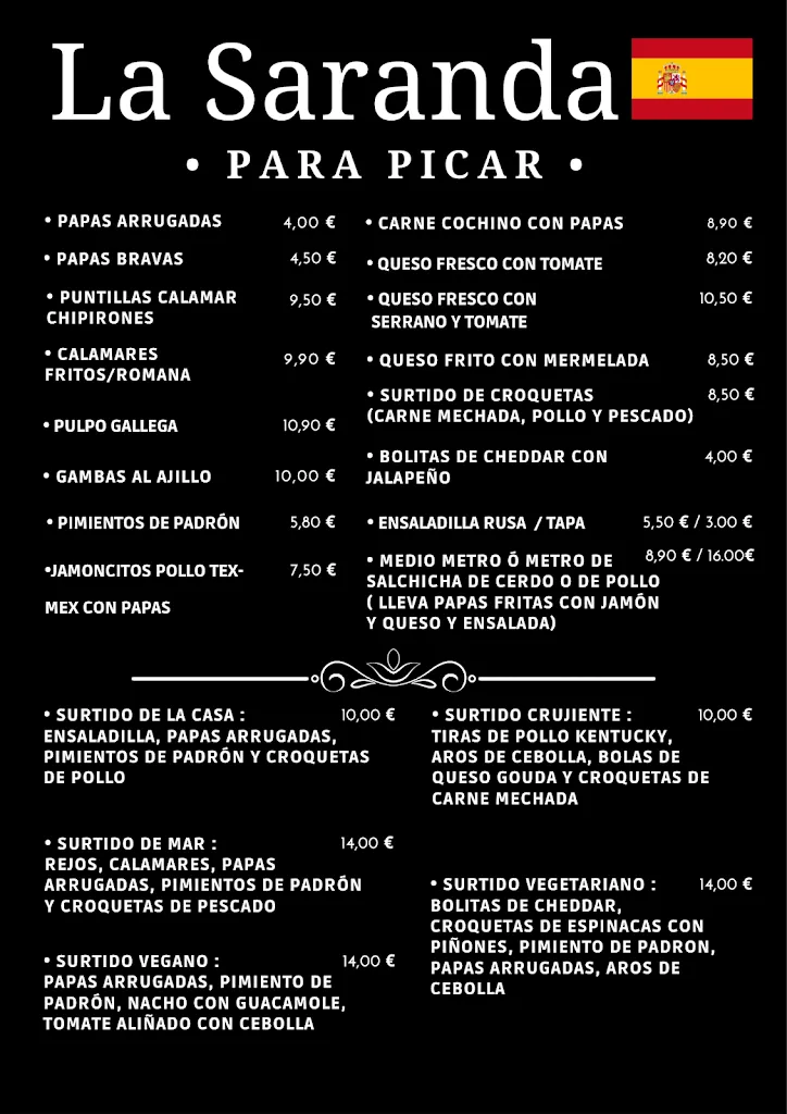 Menu_La Saranda_Puerto del Rosario_image_3