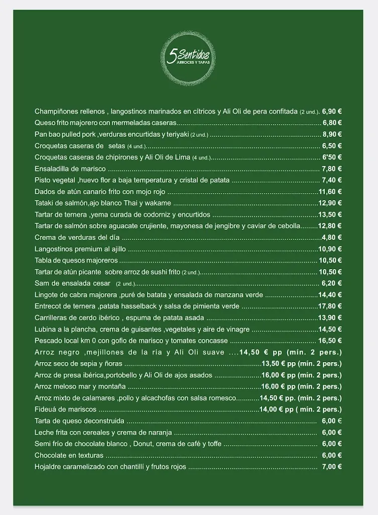 Menu_Restaurante 5 Sentidos Arroces y Tapas_Puerto del Rosario_image_2