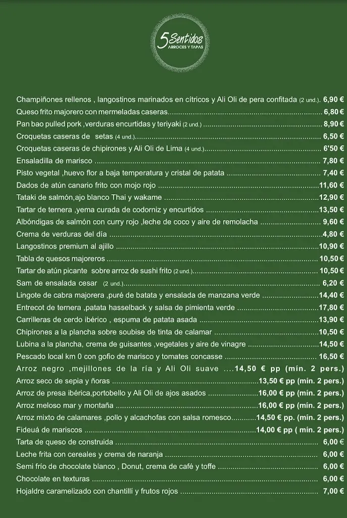 Menu_Restaurante 5 Sentidos Arroces y Tapas_Puerto del Rosario_image_3