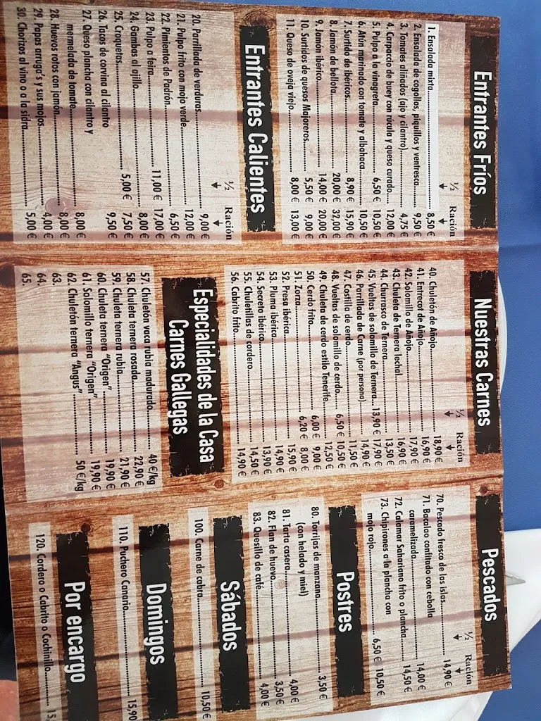 Menu_Parrillada La Sierra_Puerto del Rosario_image_2