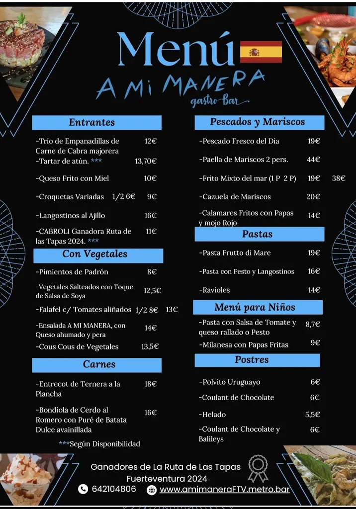 Menu_A MI MANERA GASTROBAR_Puerto del Rosario_image_1