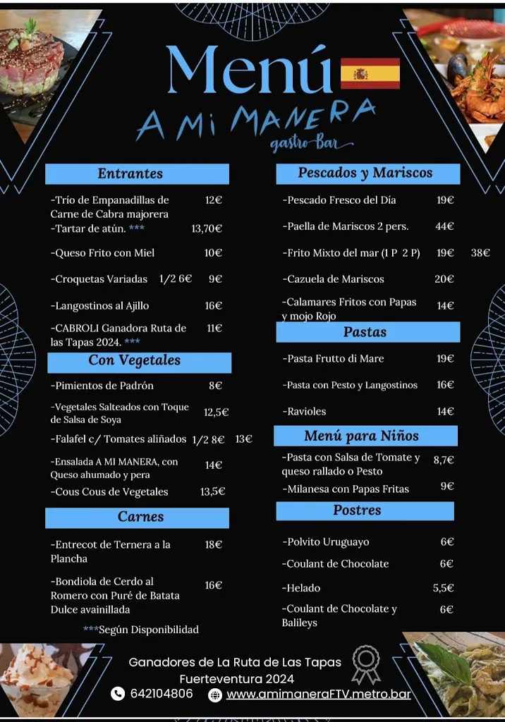 Menu_A MI MANERA GASTROBAR_Puerto del Rosario_image_2