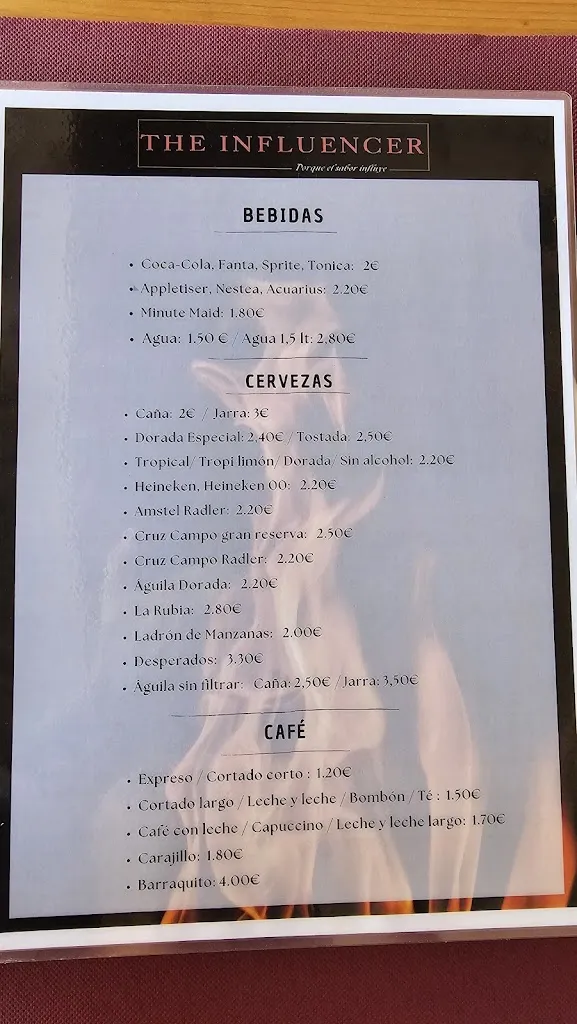Menu_Restaurante The Influencer_Puerto del Rosario_image_3