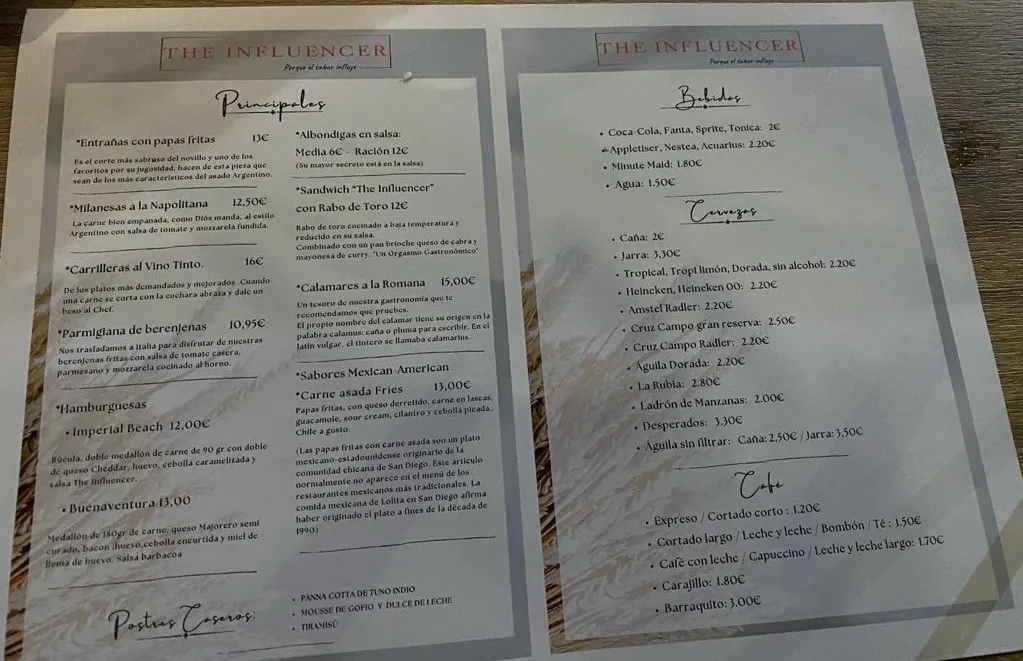 Menu_Restaurante The Influencer_Puerto del Rosario_image_4