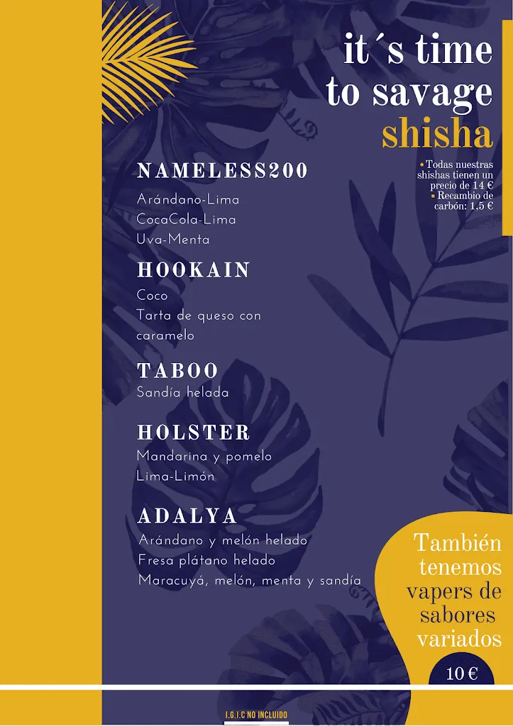 Menu_Savage Monkey Fuerteventura_Puerto del Rosario_image_4