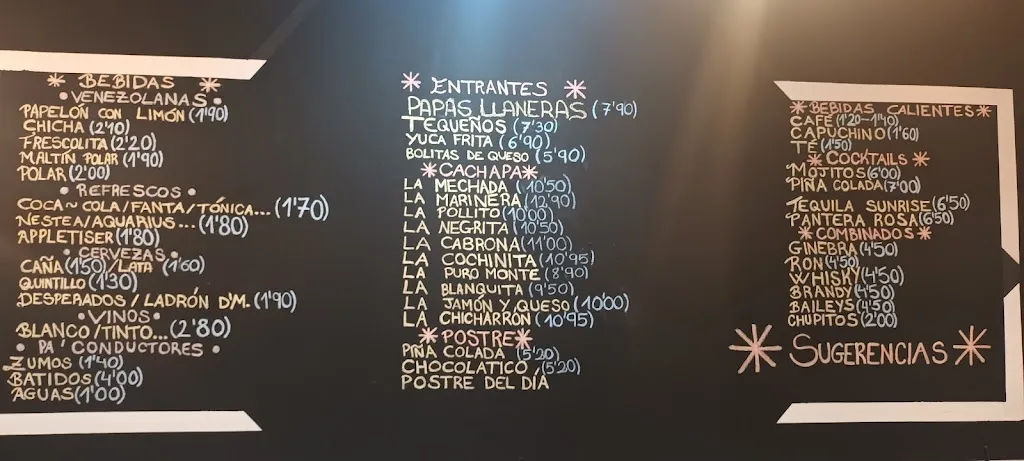 Menu_La cachapa_Puerto del Rosario_immagine_1