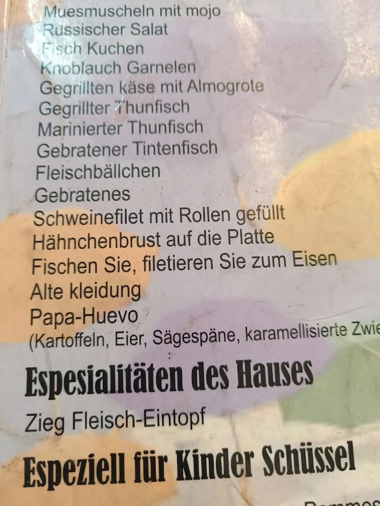 Menu_Restaurante Los Paragüitas_Puerto del Rosario_image_1