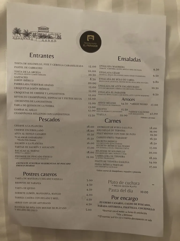 Menu_Restaurante El Parador_Puerto del Rosario_image_2