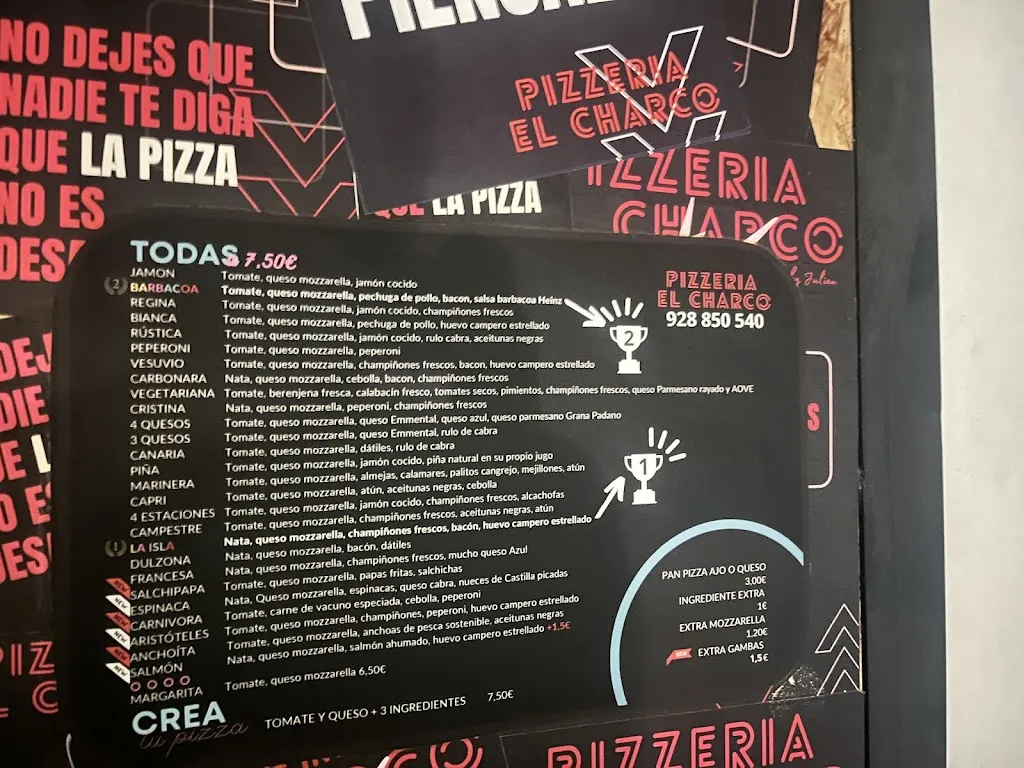 Menu_Pizzeria El Charco_Puerto del Rosario_image_3