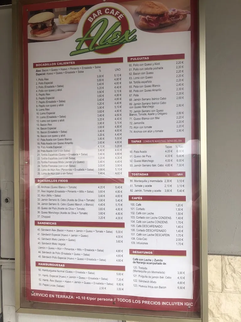 Menu_Bar Café Alex_Puerto del Rosario_image_2