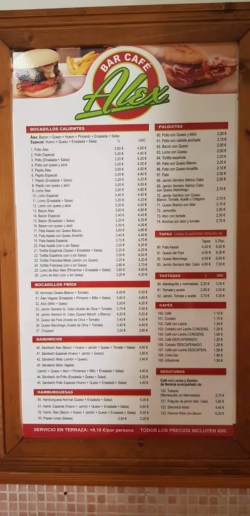 Menu_Bar Café Alex_Puerto del Rosario_image_3