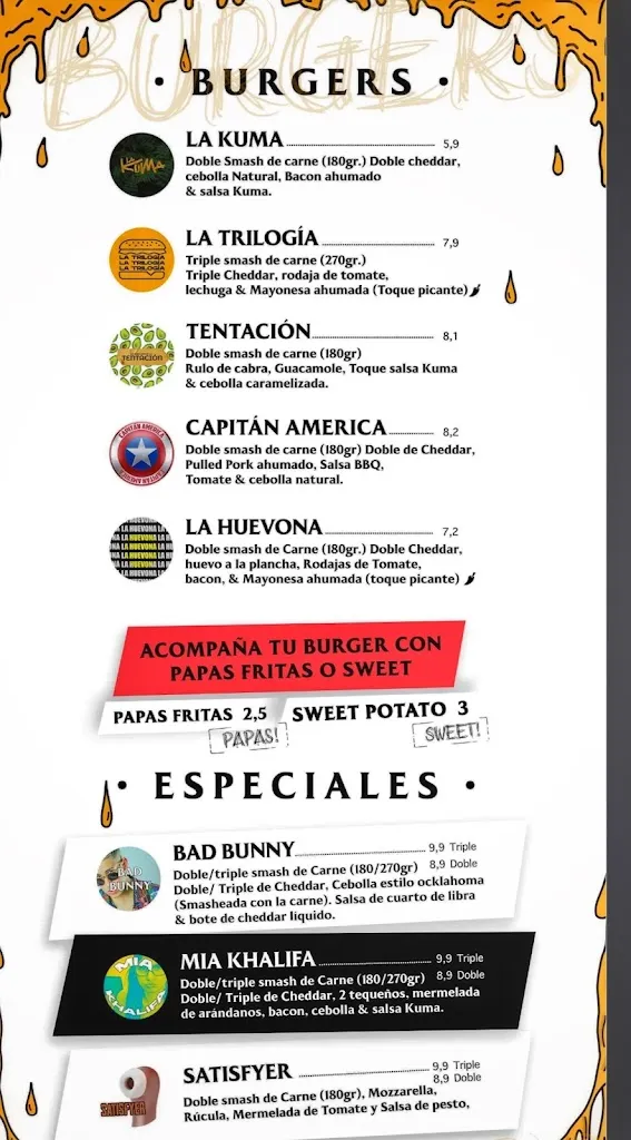 Menu_Kuma burger_Puerto del Rosario_image_2