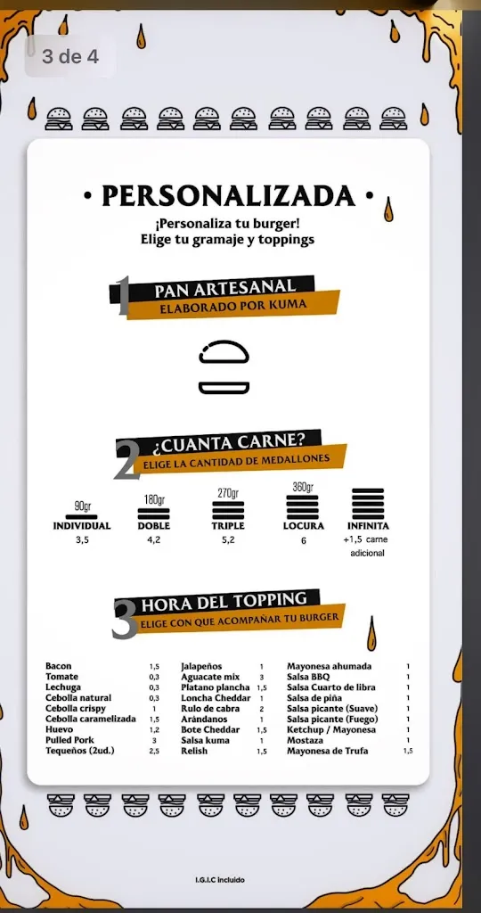Menu_Kuma burger_Puerto del Rosario_image_4