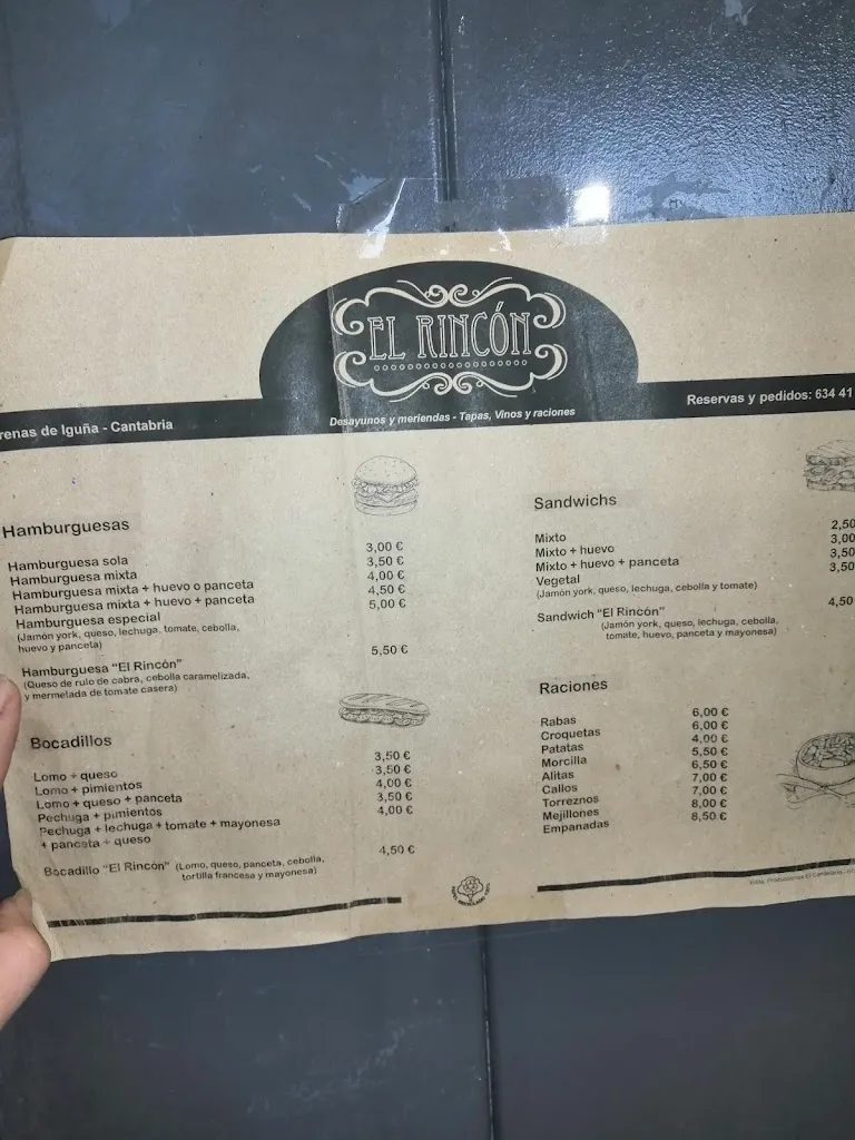 Menu_Bar El Rincon_Arenas de Iguña_image_2