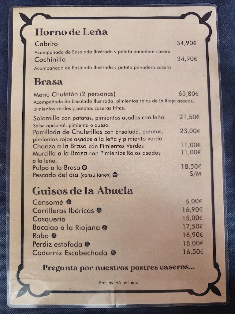 Menü_Asador Casa Lucía argoños_Argoños_Bild_3