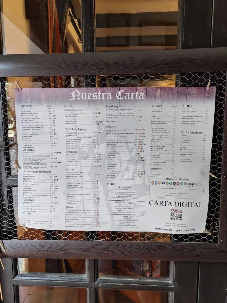 Menu_Rincón Manchego._Chinchilla de Monte-Aragón_immagine_1