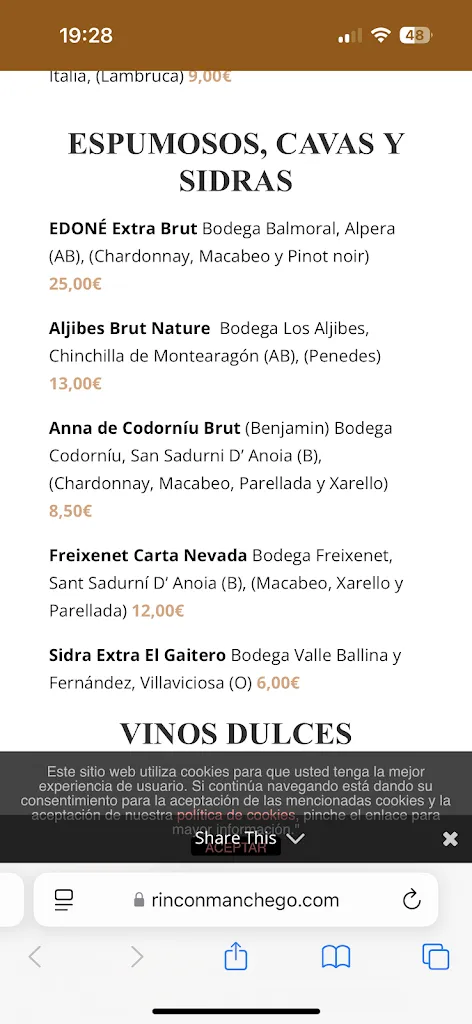 Menu_Rincón Manchego._Chinchilla de Monte-Aragón_immagine_2