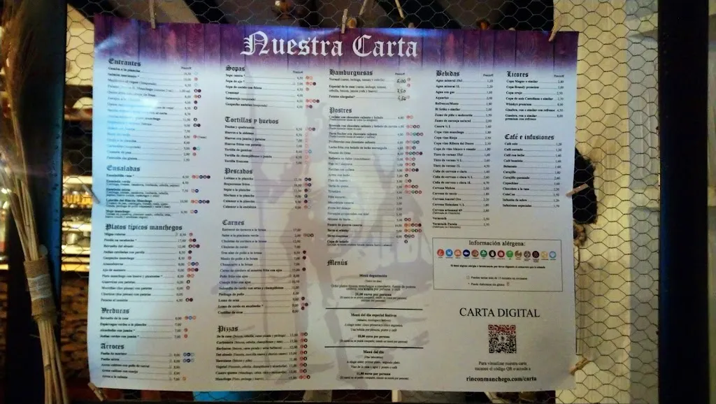 Menu_Rincón Manchego._Chinchilla de Monte-Aragón_immagine_3