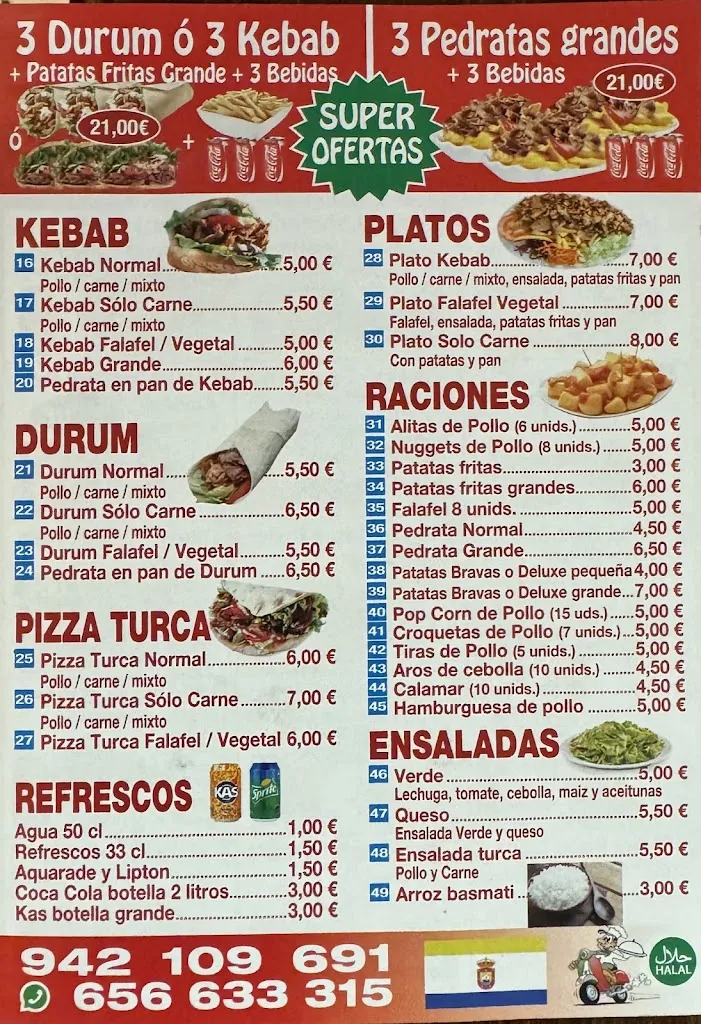 Menu_DONER KEBAB AMPUERO_Ampuero_image_1